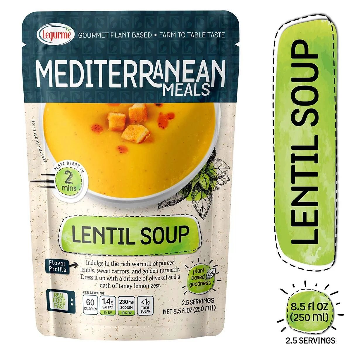 Legurme Mediterranean Meals - Lentil Soup