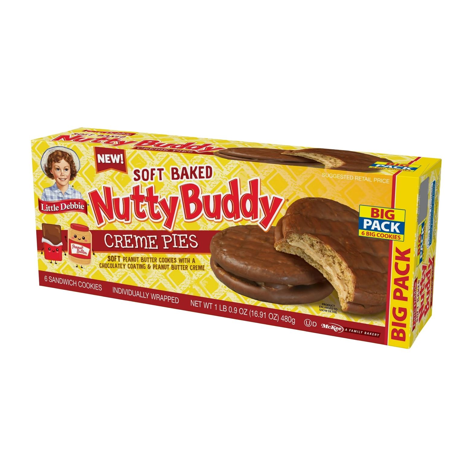 Little Debbies -    Nutty Buddy Creme Pies Big Pack 6ct