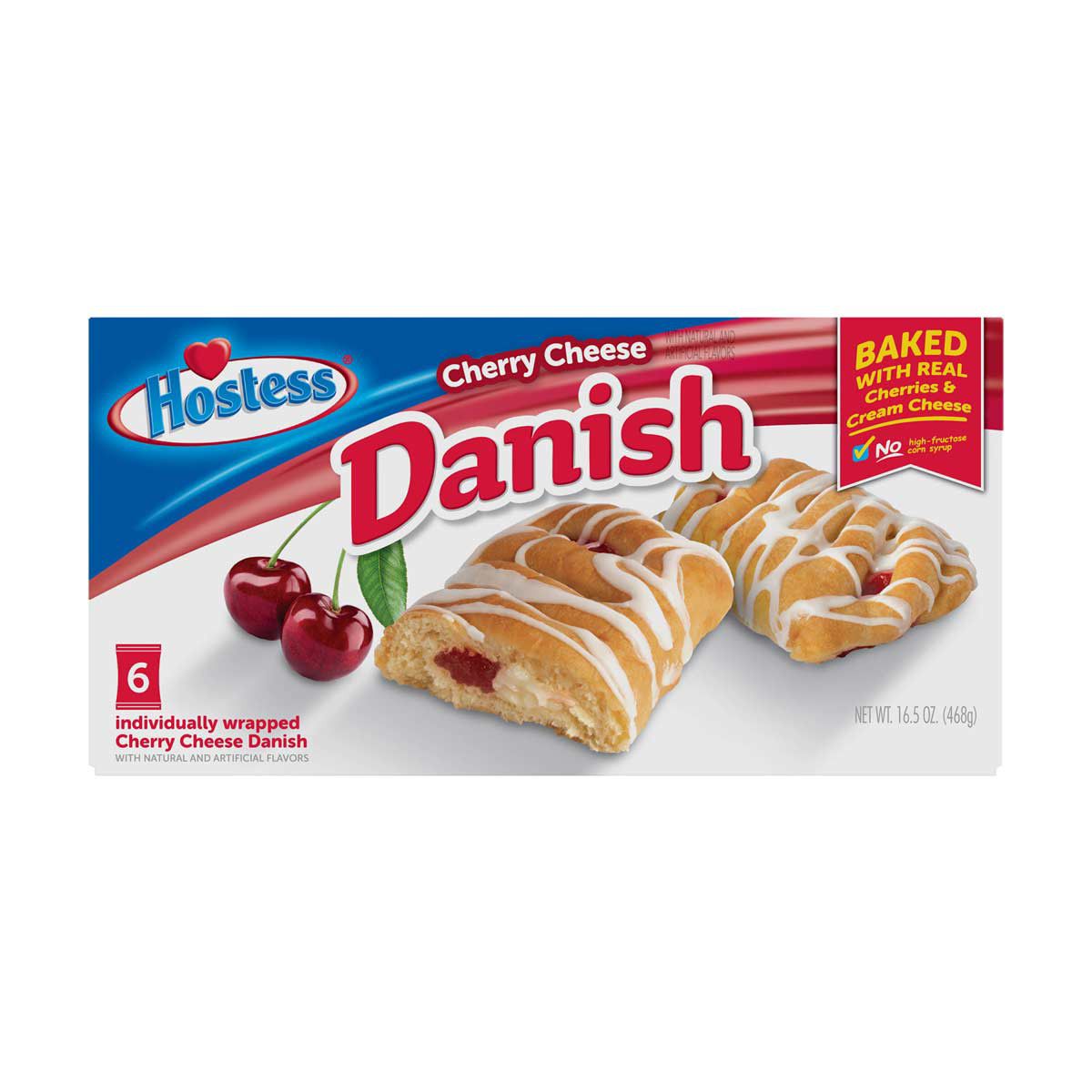 Hostess -    Danish, Cherry 6ct