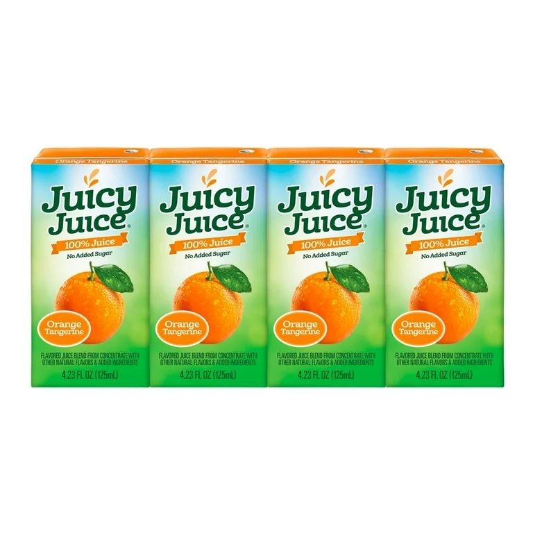 Juicy Juice 4ct drink box - orange