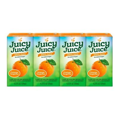 Juicy Juice 4ct drink box - orange