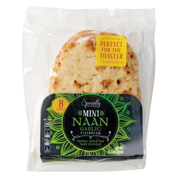 Naan Flatbread Mini Garlic 8ct