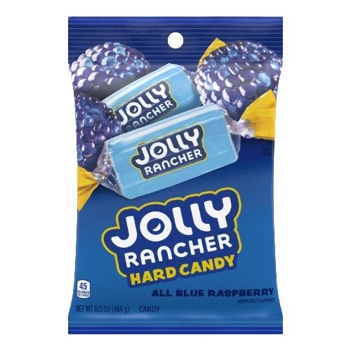 Peg Bags     Jolly Rancher Hard Candy Blue Raspberry