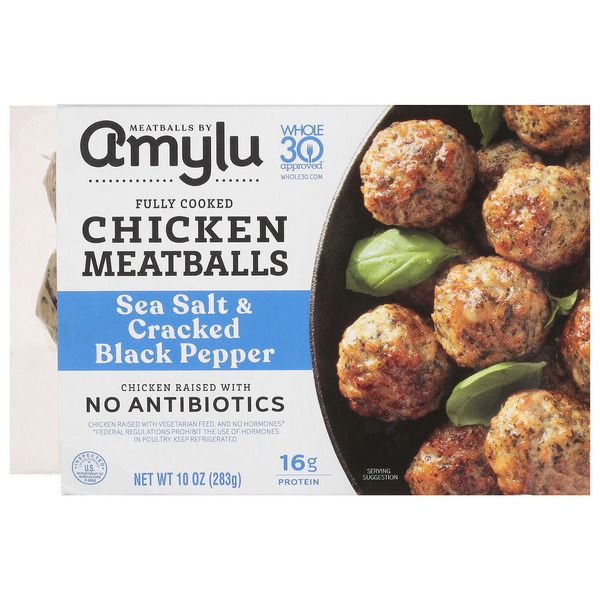 Amylu Chicken Meatballs Sea Salt &amp; Cracked Black Pepper