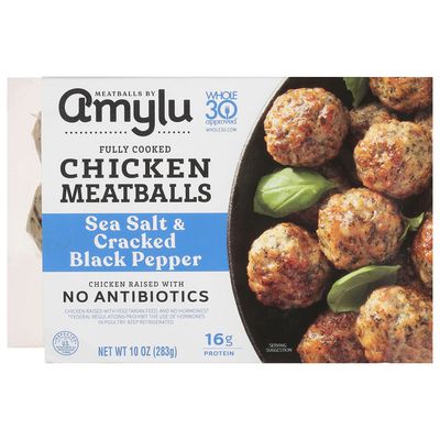 Amylu Chicken Meatballs Sea Salt &amp; Cracked Black Pepper