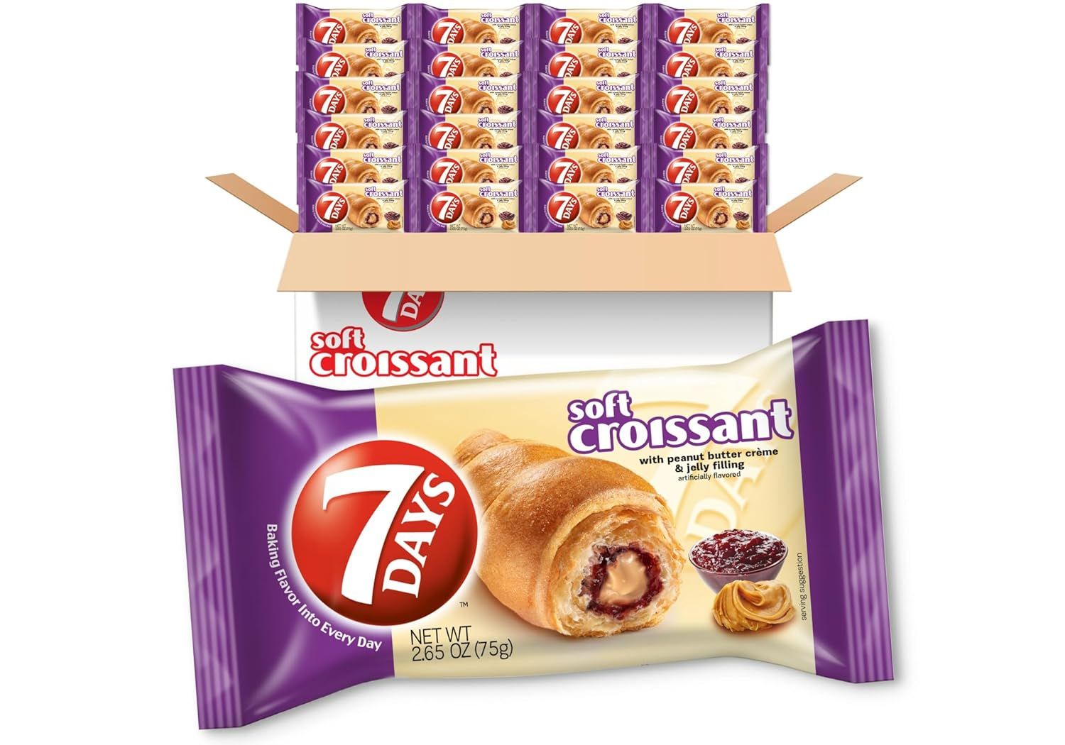 7 Days Soft Croissant - Peanut Butter &amp; Jelly
