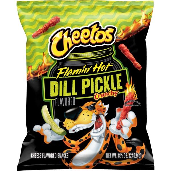 Cheetos     Flamin&#39; Hot Dill Pickle Crunchy
