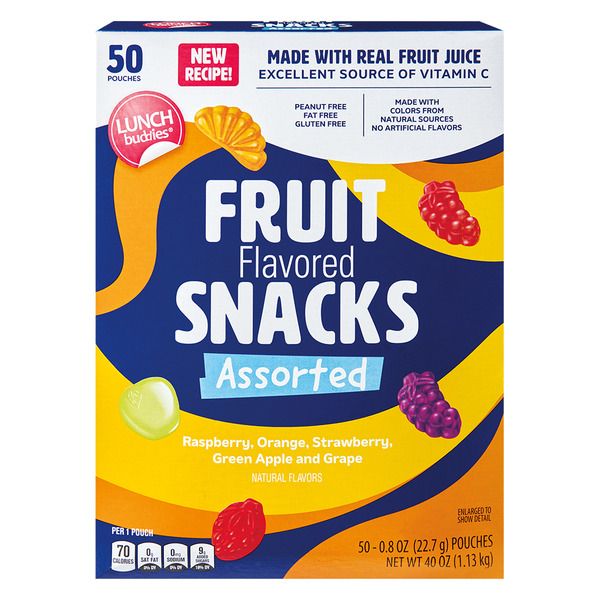 Lunch Buddies Assorted Fruit Snacks 50ct