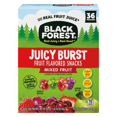 Black Forest Juicy Burst Fruit Snacks Mixed Fruits 36ct