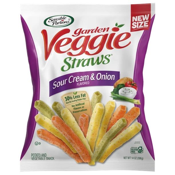 Sensible Solutions Veggie Straws - Sour Cream &amp; Onion