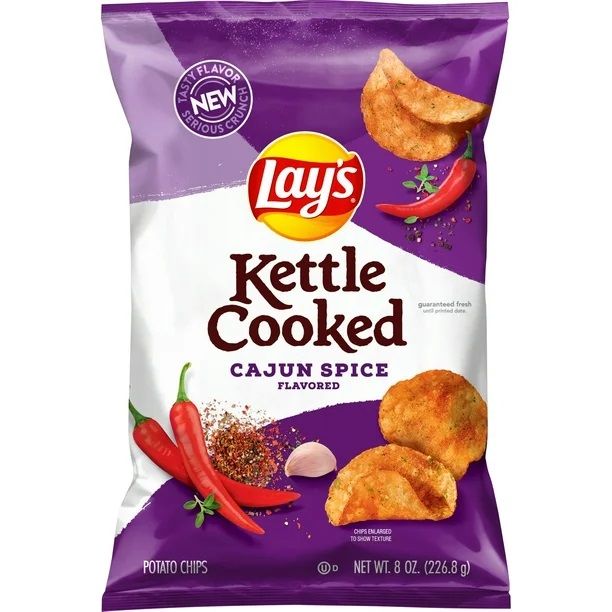 Lays Potato Chips     Kettle Cooked Cajun Spice