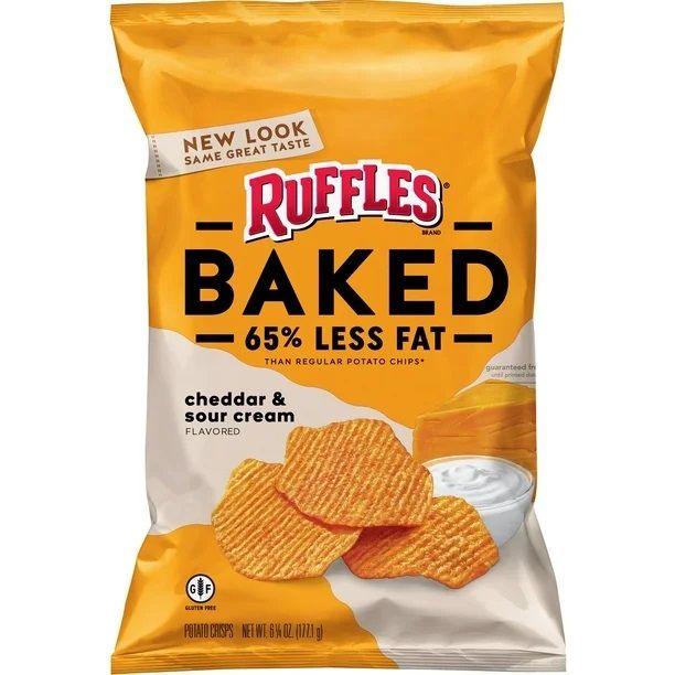 Ruffles     Baked Cheddar &amp; Sour Cream