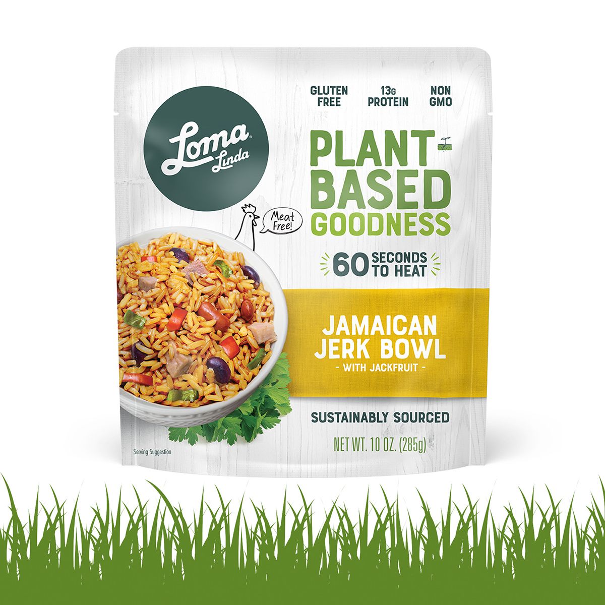 Loma Linda Plant-Based Microwavable Pouch - Jamaican Jerk Bowl
