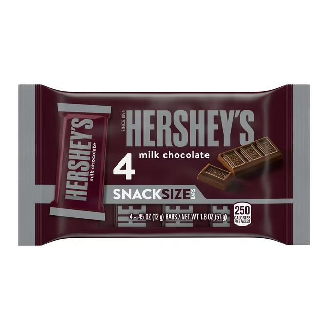 Fun Size Candy     Hershey&#39;s Milk Chocolate 4ct