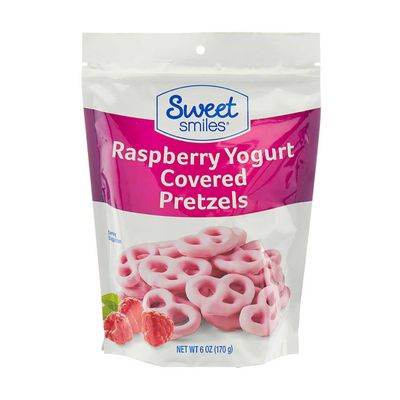 Sweet Smiles Raspberry Yogurt Covered Pretzels