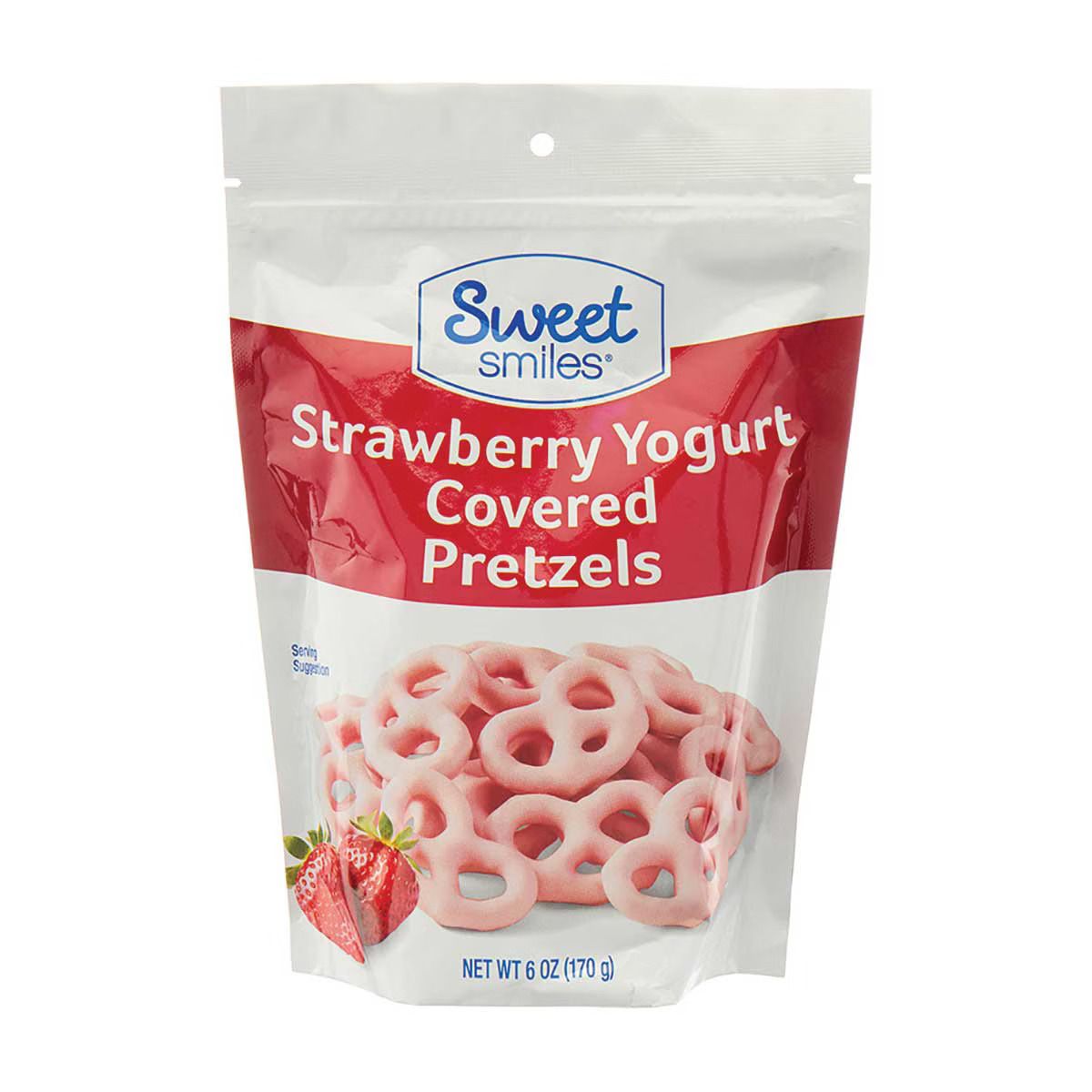 Sweet Smiles Strawberry Yogurt Covered Pretzels