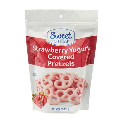 Sweet Smiles Strawberry Yogurt Covered Pretzels