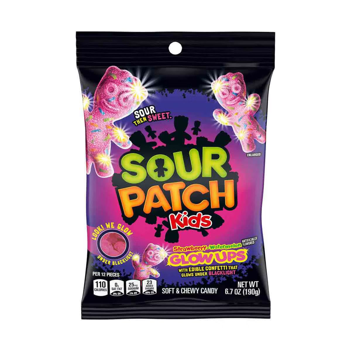 Sour Patch Kids Peg Bags     Glow Ups