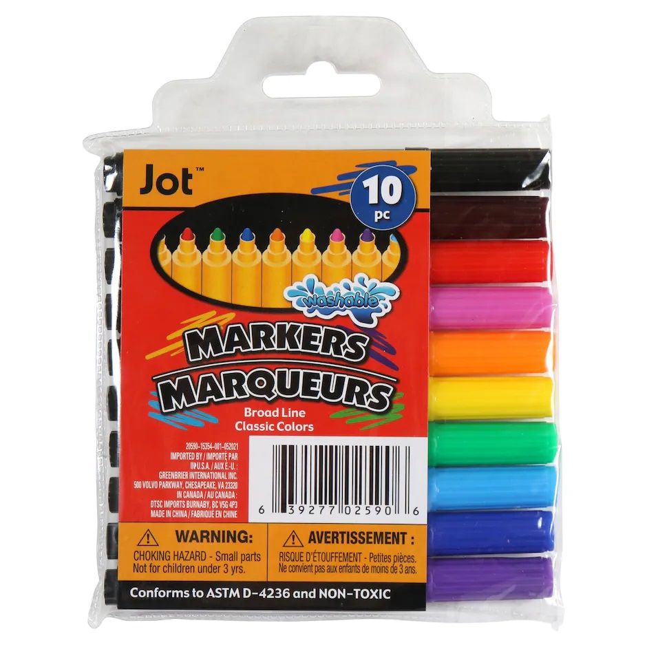 Broad Tip Markers 10ct