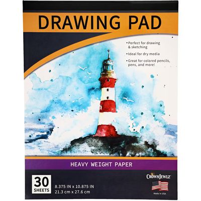 Drawing Pad 8.375&quot; x 10.875&quot; 30ct