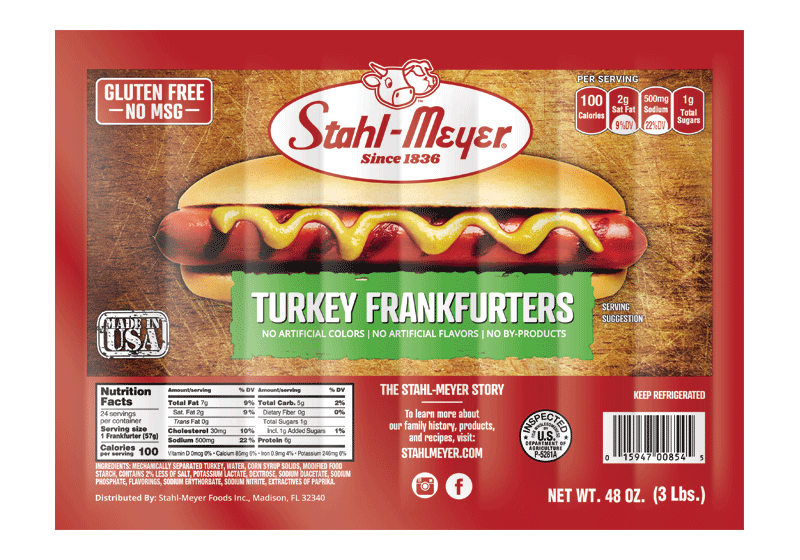Stahl-Meyer Hot Dogs  - Turkey 24ct