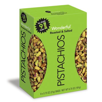 Pistachios - Shelled     0.75oz mini-bags 9ct