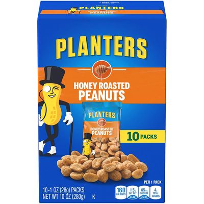 Planters Peanuts Honey Roasted 10pk