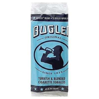 Bugler Turkish &amp; Blended Cigarette Tobacco Pouch 0.65oz