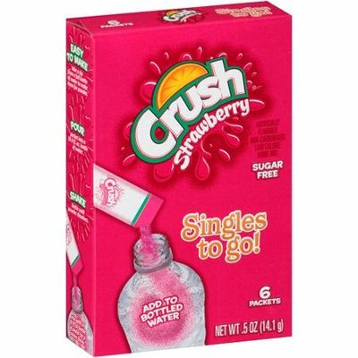 Crush 6ct - sugar free (add to 16.9oz water)     Strawberry