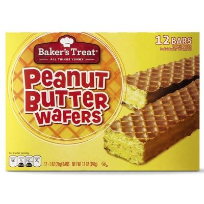 Baker&#39;s Treat Peanut Butter Wafers 12ct