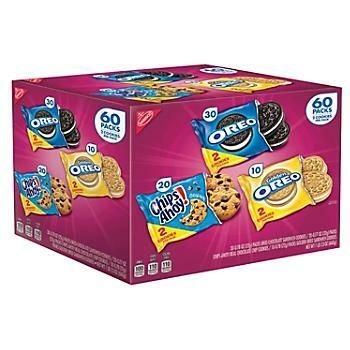 Nabisco Variety Pack - Oreo Chips Ahoy Variety Pack 60ct (30 Oreo 2ct, 10 Golden, Oreo 2ct, 20 Chips Ahoy 2ct)