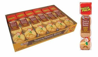 Keebler Sandwich Crackers - Toast &amp; Peanut Butter 12ct