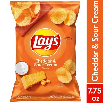 Lays Potato Chips     Cheddar &amp; Sour Cream
