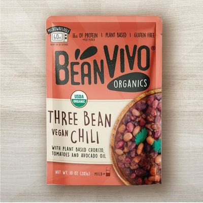 BeanVivo Organic Bean Pouch - Three Bean Vegan Chili