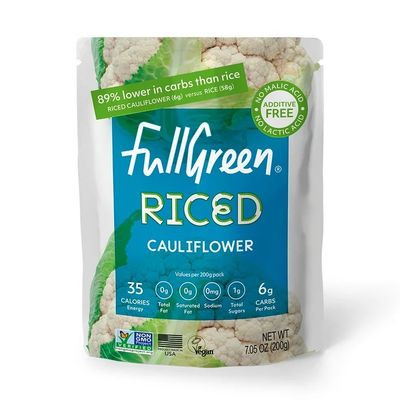 Fullgreen Riced Cauliflower Microwavable Pouch Fullgreen Riced Cauliflower Microwavable Pouch