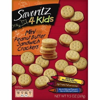 Savoritz Crackers     Mini Peanut Butter Sandwich Crackers