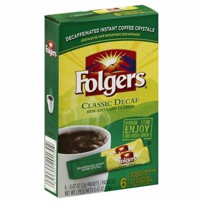 Folger&#39;s Choice single serve -    Decaf Instant Coffee sticks 6ct