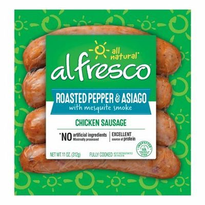 Al Fresco Chicken Sausage 4ct (contains pork)     Roasted Pepper &amp; Asiago