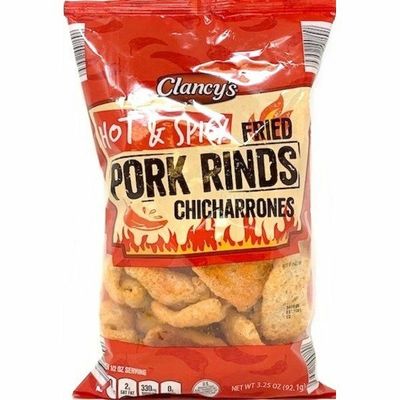 Clancy&#39;s -    Pork Rinds, Hot &amp; Spicy