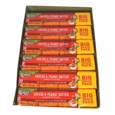 Keebler Sandwich Crackers - Cheese &amp; Peanut Butter 12ct