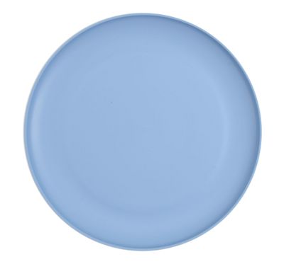 Mainstay 10.5&quot; blue plastic microwavable plate