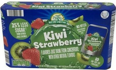 Juice Pouches 10ct     Kiwi Strawberry