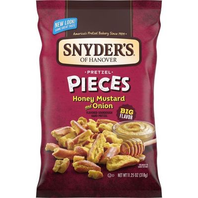 Snyder&#39;s Pretzel Pieces     Honey Mustard &amp; Onion big bag