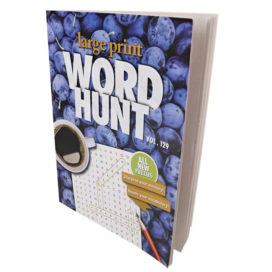 Word Hunt Puzzle Book - Large Print