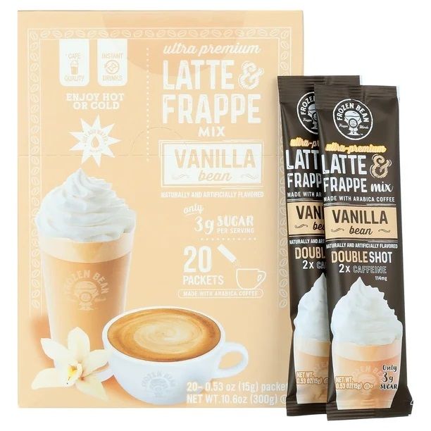 Frozen Bean Latte &amp; Frappe Vanilla 20ct