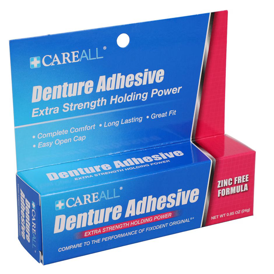 Denture Adhesive Cream, 0.85 oz tube
