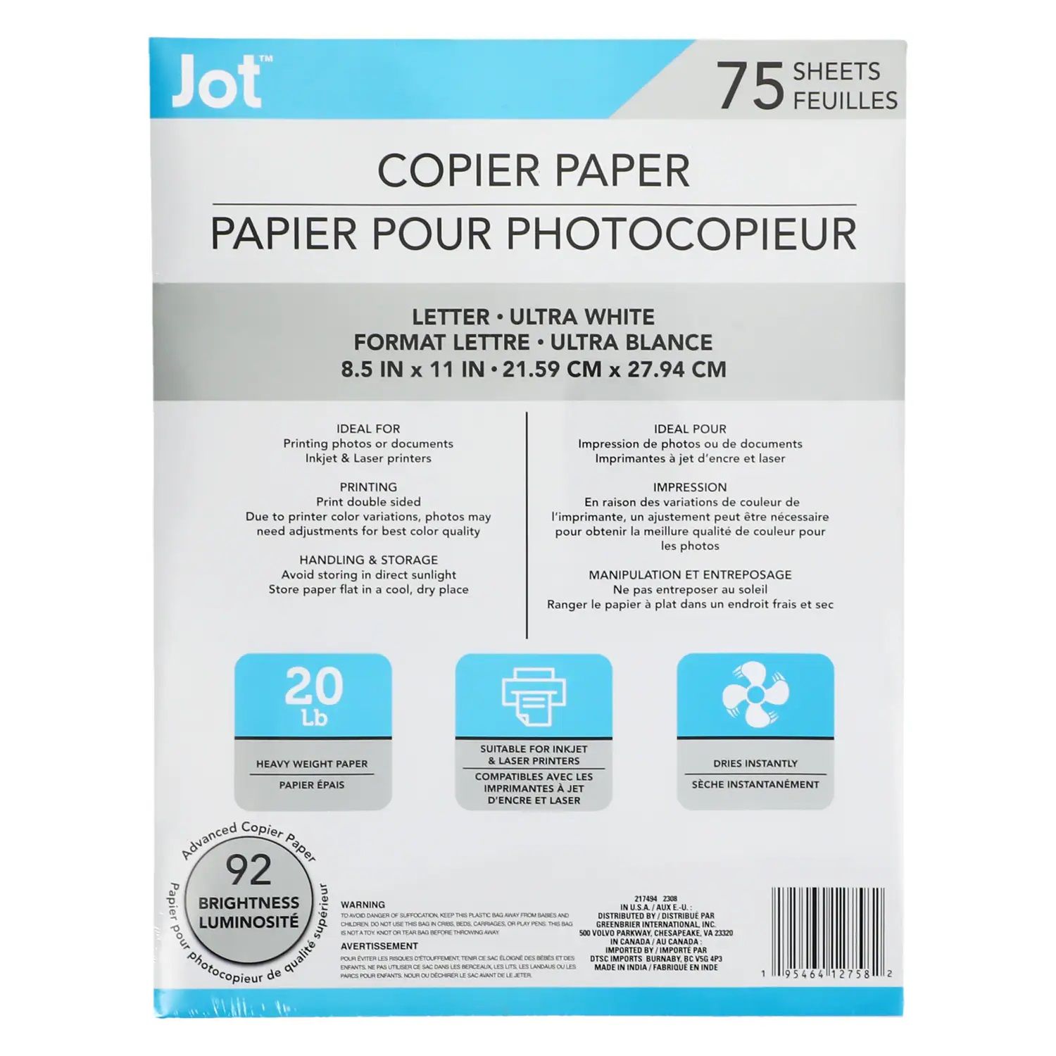 Copy/Typing Paper 75ct