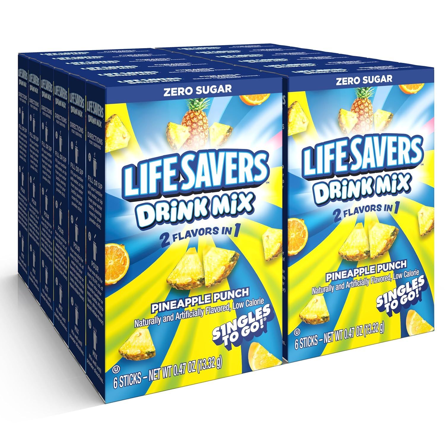 Lifesaver&#39;s Drink Mix 6ct - (add to 16.9oz water)     Pineapple Punch