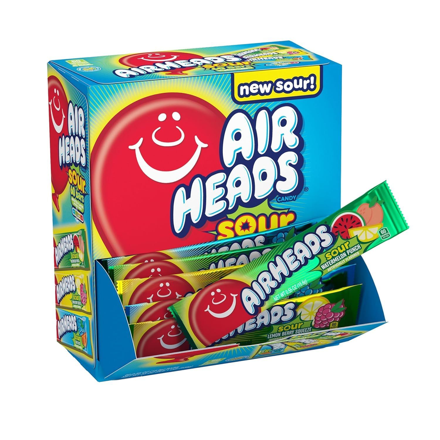 Airheads Sour 60ct     Variety Pack