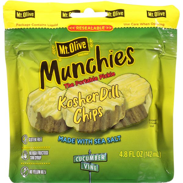 Mt. Olive Munchies Kosher Dill Chips (small pouch)